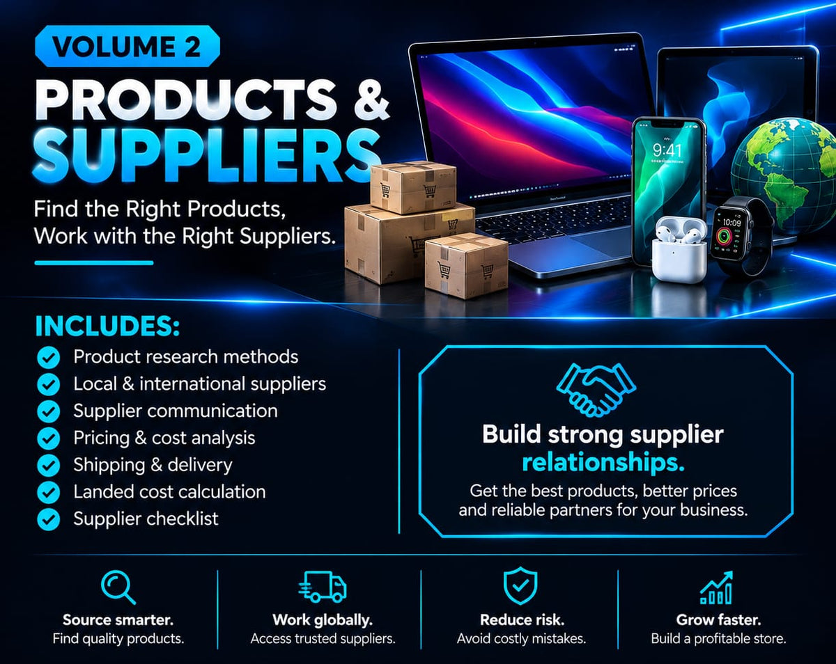 VOLUME 2 — PRODUCTS & SUPPLIER STRATEGY