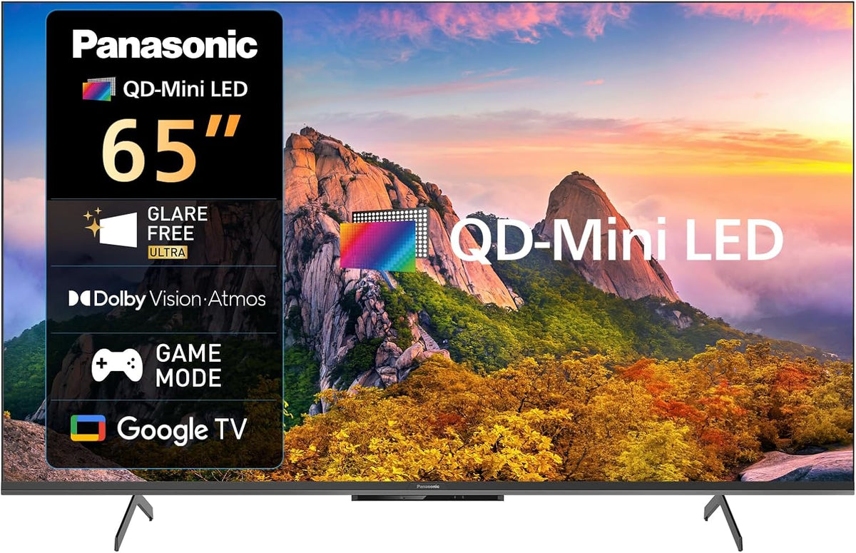 Panasonic 65” 4K QD-Mini LED Google Smart TV + Apple TV 4K